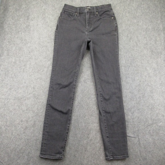 Madewell Denim - Madewell‎ Women's Gray High-Rise Skinny Jeans Size 25 Stretch Denim